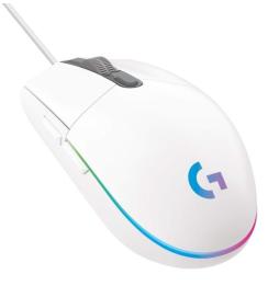 Ratón Gaming Logitech G102 Lightsync/ Hasta 8000 DPI/ Blanco