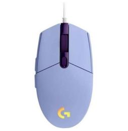 Ratón Gaming Logitech G102 Lightsync/ Hasta 8000 DPI/ Violeta