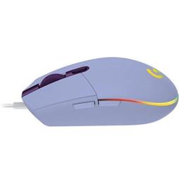 Ratón Gaming Logitech G102 Lightsync/ Hasta 8000 DPI/ Violeta