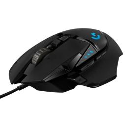 Ratón Gaming Logitech G502 Hero/ Hasta 25600 DPI/ Negro