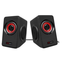 Altavoces Mars Gaming MS1/ 10W/ 2.0/ Rojos