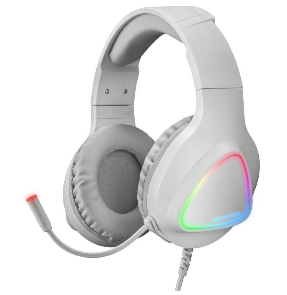 Auriculares Gaming con Micrófono Mars Gaming MH222/ Jack 3.5/ Blancos