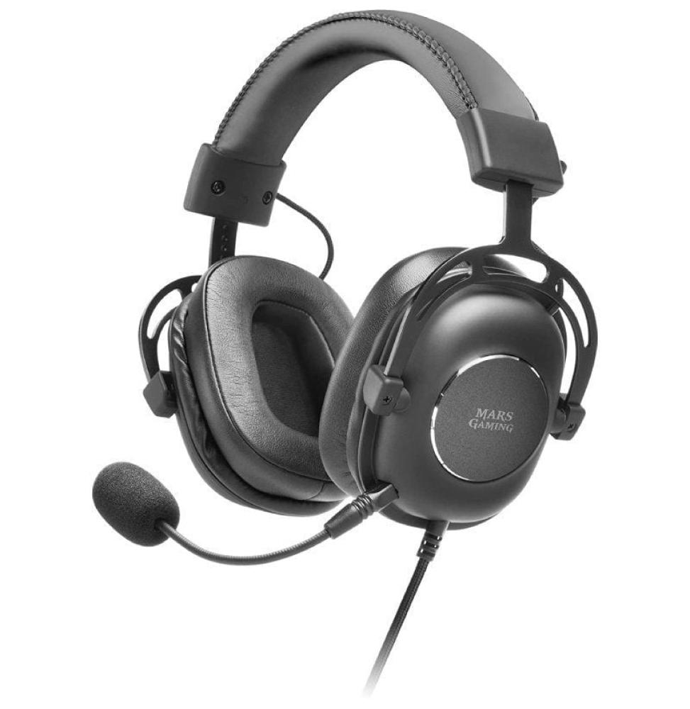 Auriculares Gaming con Micrófono Mars Gaming MH6/ Jack 3.5/ USB 2.0/ Negros