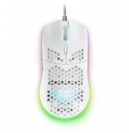 Ratón Gaming Mars Gaming MMAXW/ Hasta 12400DPI/ Blanco