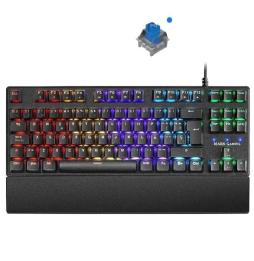 Teclado Gaming Mecánico Mars Gaming MKXTKLBES/ Switch Azul