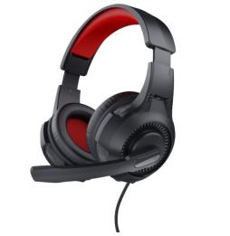 Auriculares Gaming con Micrófono Trust Gaming 24785/ Jack 3.5/ Rojos y Negros