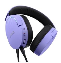 Auriculares Gaming con Micrófono Trust Gaming GXT 490 Fayzo/ USB 2.0/ Morados