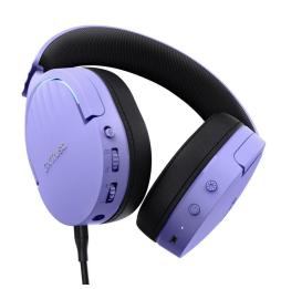 Auriculares Gaming Inalámbricos con Micrófono Trust Gaming GXT 491 Fayzo/ Bluetooth/ Jack 3.5/ Morados