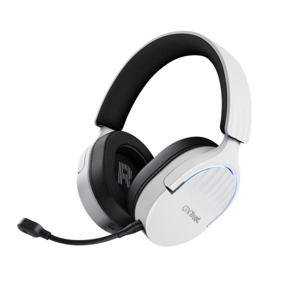 Auriculares Gaming Inalámbricos con Micrófono Trust Gaming GXT 491 Fayzo/ Bluetooth/ Jack 3.5/ Blancos