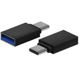 Adaptador USB 3.2 Aisens A108-0717/ USB Hembra - USB Tipo-C Macho/ Negro