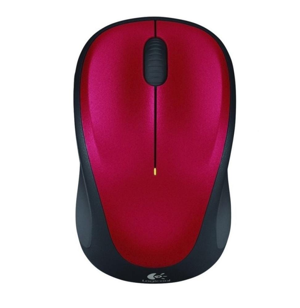 Ratón Inalámbrico Logitech M235/ Hasta 1000 DPI/ Rojo