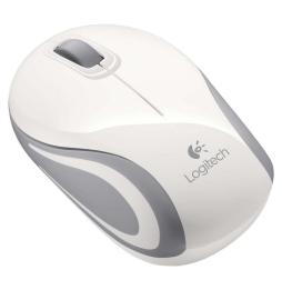 Ratón Mini Inalámbrico Logitech M187/ Hasta 1000 DPI/ Blanco