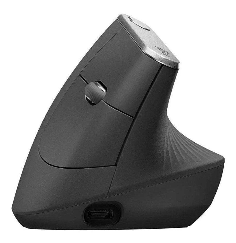 Ratón Ergonómico Inalámbrico por Bluetooth Logitech Vertical MX/ Batería recargable/ Hasta 4000 DPI