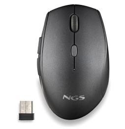 Ratón Inalámbrico NGS Bee Black/ Hasta 1600 DPI