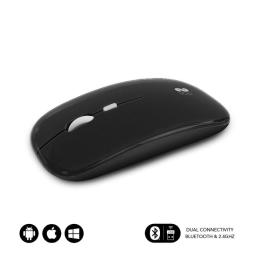 Ratón Inalámbrico por Bluetooth Subblim Dual Flat/ Batería recargable/ Hasta 1600 DPI