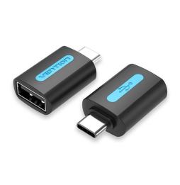 Adaptador USB 2.0 Vention CDTB0/ USB Tipo-C Macho - USB Hembra