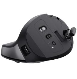 Ratón Ergonómico Inalámbrico por Bluetooth Trust Bayo+/ Batería Recargable/ Hasta 2400 DPI