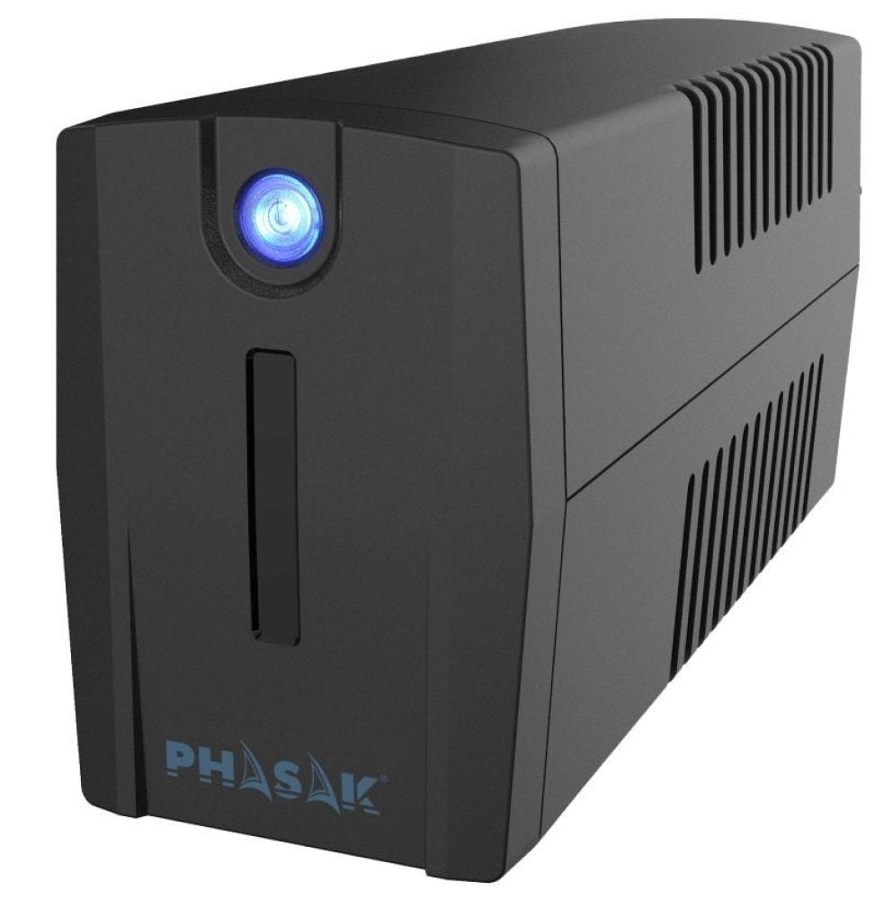 SAI Línea Interactiva Phasak Ottima 660 VA Interactive/ 660VA-360W/ 2 Salidas/ Formato Torre