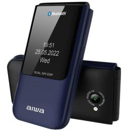 Teléfono Móvil Aiwa FP-24BL para Personas Mayores/ Azul