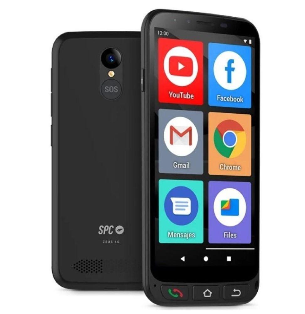 Teléfono Móvil SPC Zeus 4G para Personas Mayores/ Negro