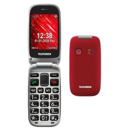 Teléfono Móvil Telefunken S560/ Para Personas Mayores/ Rojo