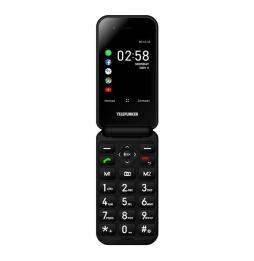 Teléfono Móvil Telefunken S740 para Personas Mayores/ Negro