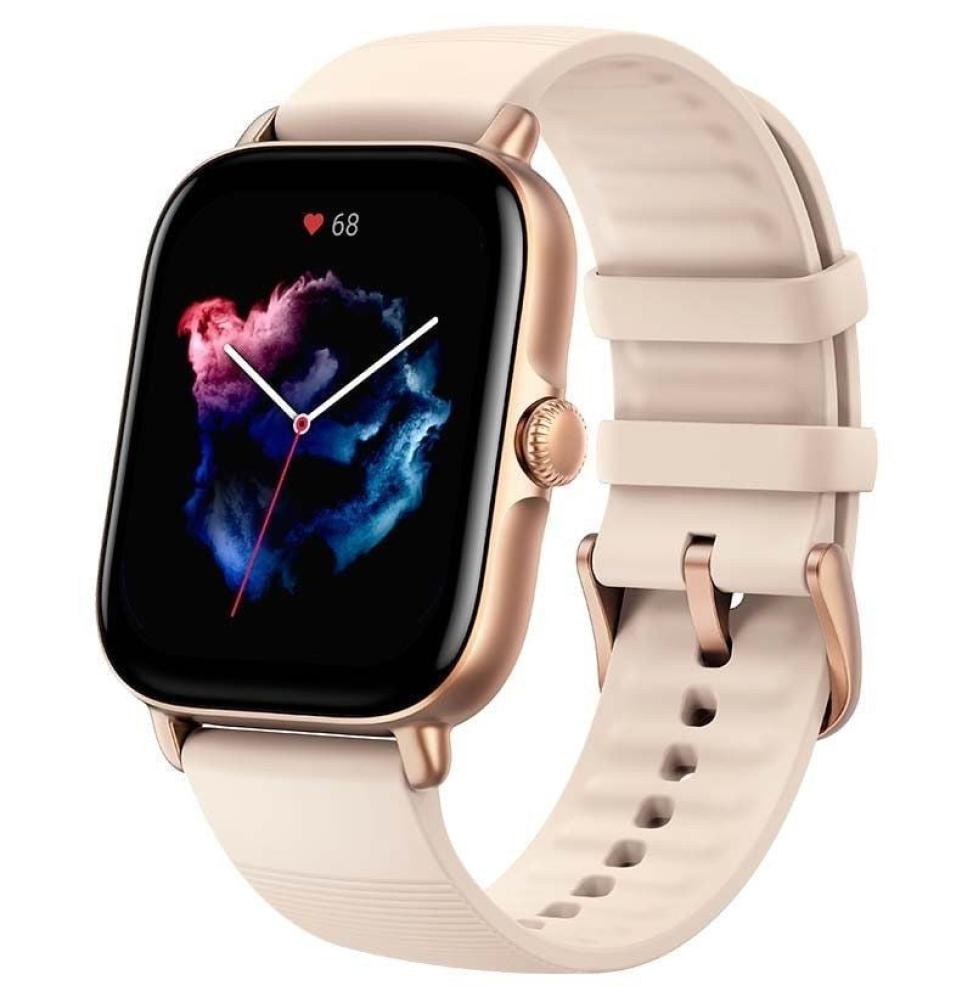 Smartwatch Huami Amazfit GTS 3/ Notificaciones/ Frecuencia Cardíaca/ GPS/ Blanco Marfil