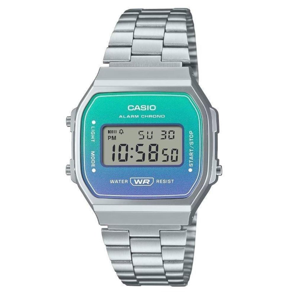 Reloj Digital Casio Vintage Iconic A168WER-2AEF/ 39mm/ Plata y Azul