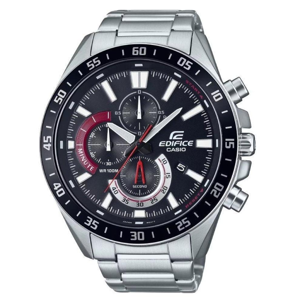 Reloj Analógico Casio Edifice Classic Classic EFV-620D-1A4VUEF/ 55mm/ Plata y Negro