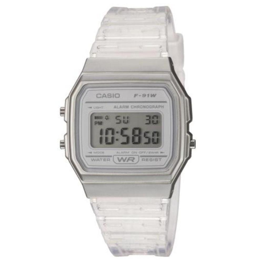 Reloj Digital Casio Collection Women F-91WS-7EF/ 38mm/ Blanco