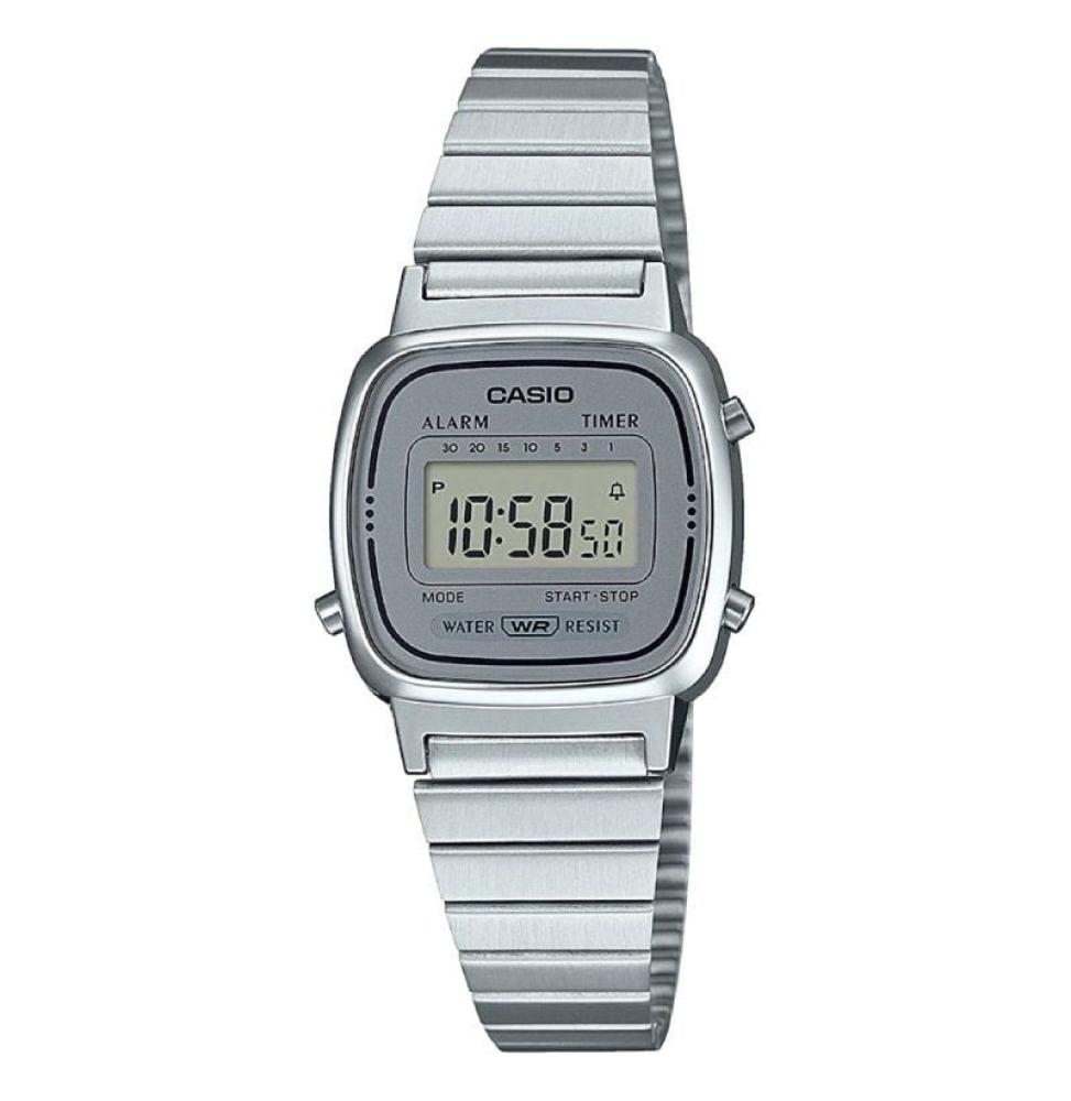 Reloj Digital Casio Vintage Mini LA670WEA-7EF/ 30mm/ Plata