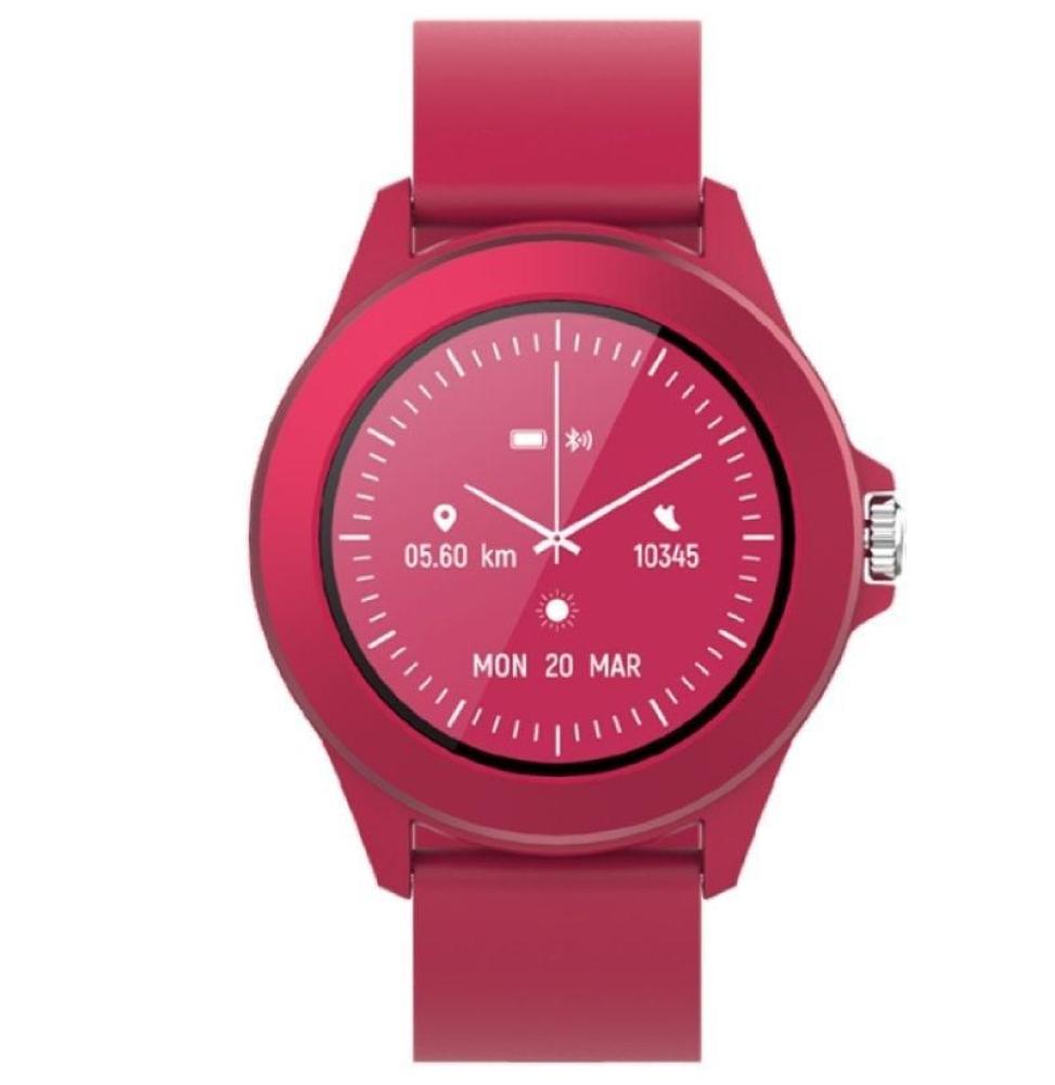 Smartwatch Forever Colorum CW-300/ Notificaciones/ Frecuencia Cardíaca/ Magenta