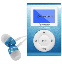 Reproductor MP3 Sunstech Dedalo III/ 8GB/ Radio FM/ Azul