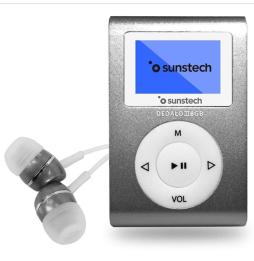 Reproductor MP3 Sunstech Dedalo III/ 8GB/ Radio FM/ Gris