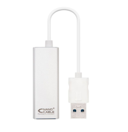 Adaptador USB 3.0 - RJ45 Nanocable 10.03.0401/ 1000Mbps