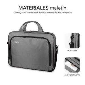 Maletín Subblim Oxford para Portátiles hasta 12.5'/ Gris