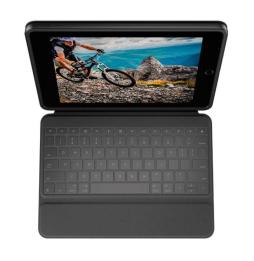 Funda con Teclado Logitech Rugged Folio para Tablets Apple Ipad 7ª y 8ª Generación 10.2'/ Negro