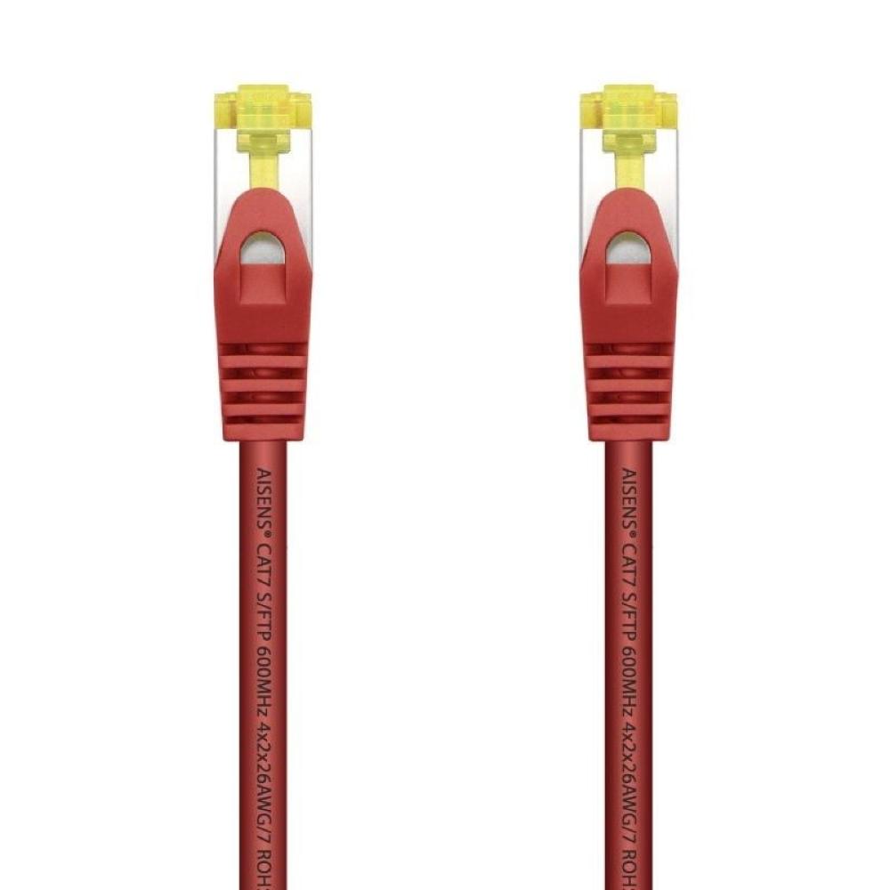 Cable de Red RJ45 SFTP Aisens A146-0468 Cat.7/ 25cm/ Rojo