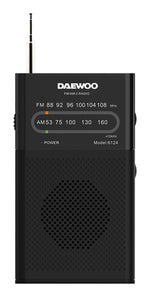 Radio Portátil Daewoo DW1027/ Negra