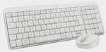 Teclado + mouse Logitech mk250 inalámbrico blanco