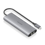 Docking USB Tipo-C Aisens ASUC-8P033-GR/ 1xHDMI 4K/ 1xUSB/ 2xUSB Tipo-C/ 1xRJ45/ 1xLector Tarjetas/ 1xUSB Tipo-C PD/ Gri