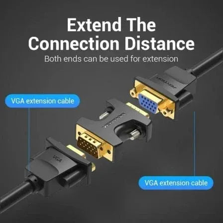 Adaptador Vention DDEB0/ VGA Macho - VGA Macho - PixelPlaza