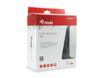Auricular Equip USB + micrófono flexible control de volumen negro