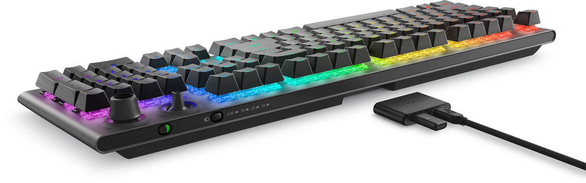 Teclado Dell alienware tri - mode wireless gaming aw920k inalambrico ingles gris