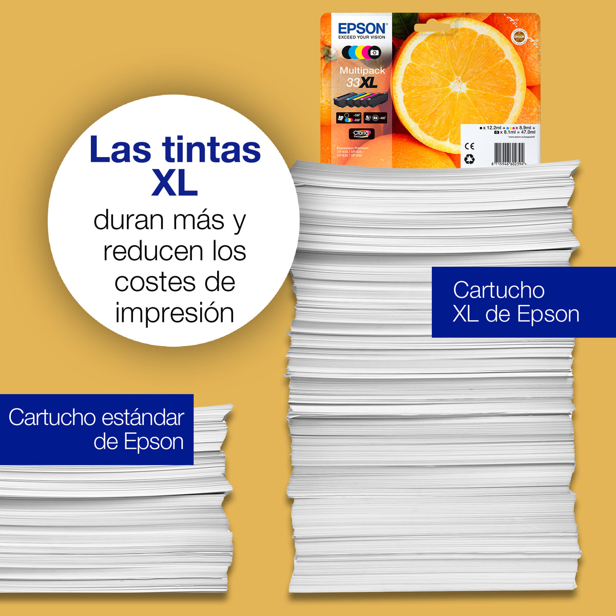 Multipack cartucho tinta Epson expression home 5 colores 33xl