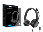 Auriculares Conceptronic polona05bc usb - c negro
