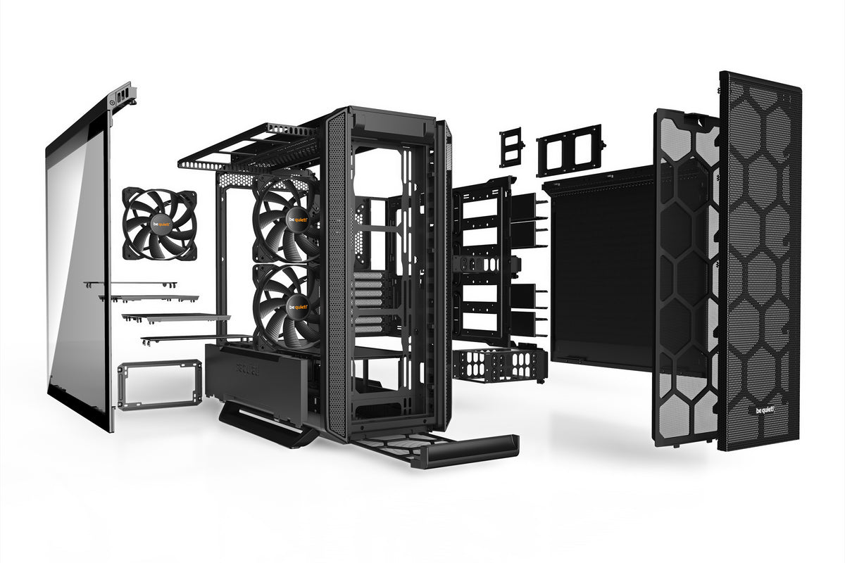 Caja ordenador gaming e - ATX be quiet! silent base 802 window negra 3 ventiladores 140mm · insonorizada