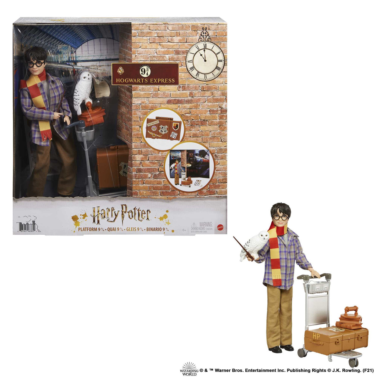 Figura Mattel harry potter en el andén 9 3 - 4