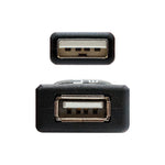 Cable Alargador USB 2.0 Nanocable 10.01.0211/ USB Macho - USB Hembra/ 5m/ Negro