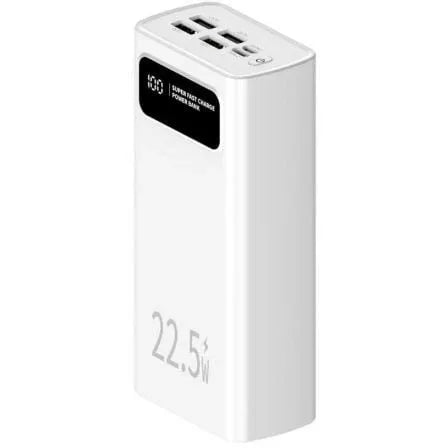 Powerbank 30000mAh Leotec LEPOW30W22W/ 22.5W/ Blanca - PixelPlaza